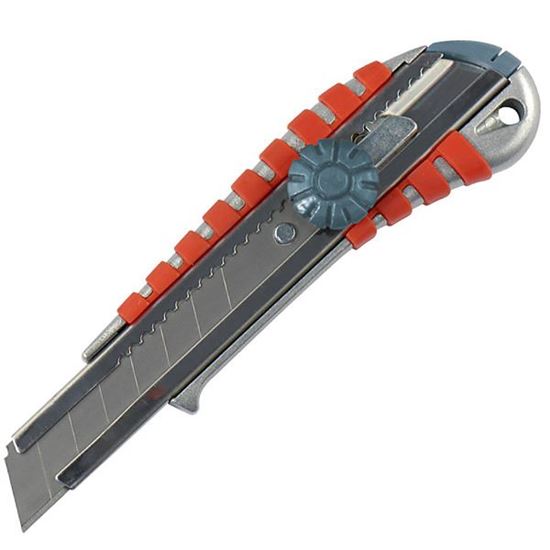 Obrázok Nôž univerzálny olamovací, 18mm, kovový, so skrutkou, EXTOL PREMIUM 8855014