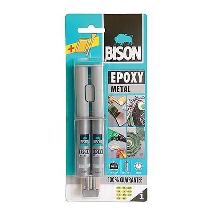 Obrázok pre výrobcu Epoxidové dvojzložkové lepidlo Bison Epoxy Metal  24ml