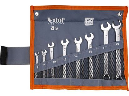 Obrázok pre výrobcu Extol 6319 Kľúče očko-vidlicové, 8-dielna sada, 7-19mm, CrV