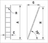Obrázok Rebrík EUROSTYL jednodielny (2 - 5 m)