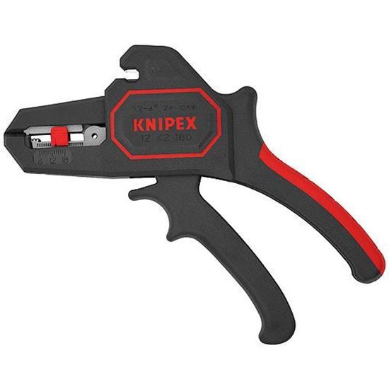 Obrázok KNIPEX 1262180 Samonastaviteľné odizolovacie kliešte 180 mm