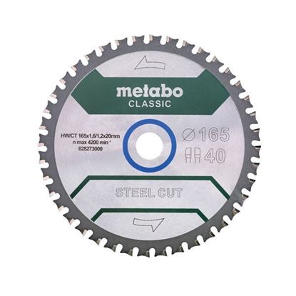 Obrázok pre výrobcu METABO pílový kotúč na kov 165x20mm, Z40 628273000