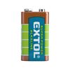 Obrázok EXTOL batéria 9V typ 6LR61 /štvorcová/ 42016