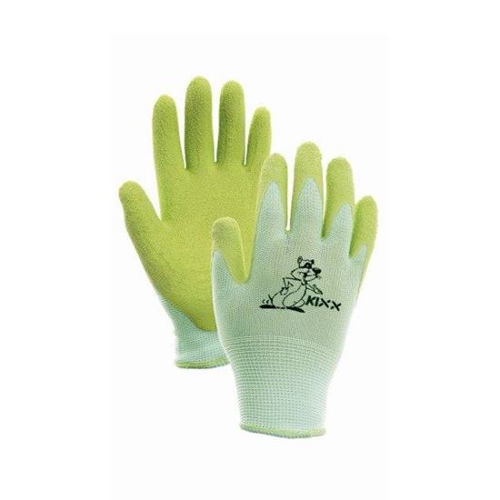 Obrázok rukavice nylón/latex FUDGE č.5 zelené