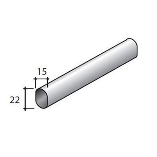 Obrázok STRONG tyč šatníková oválna 15x22x3000 mm TA01 15500