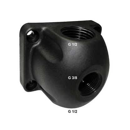 Obrázok pre výrobcu Krabica vzduch prechodová LDM 3/8 "- 2 x 1/2" E800214