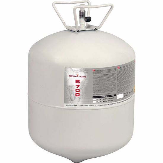 Obrázok Lepidlo na dosky Spray-Kon B700 Clear kontaktné v tlakovej fľaši 13,6L