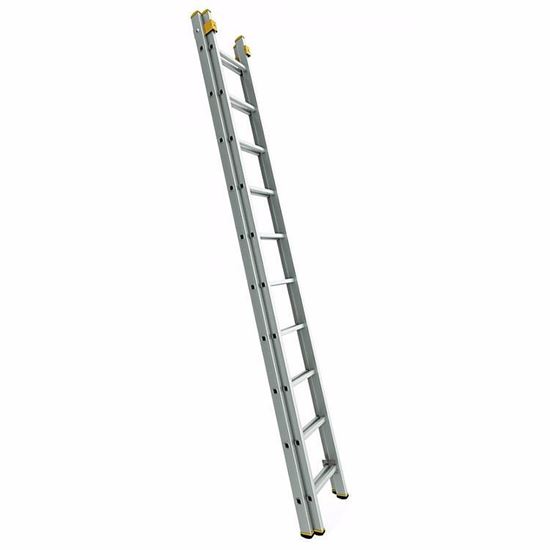 Obrázok Rebrík FORTE výsuvný dvojdielny 150 kg (2,41 - 10,62 m)