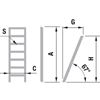 Obrázok Jednodielny stupnicový rebrík FORTE - ( 6 až 8 priečok ) 150kg