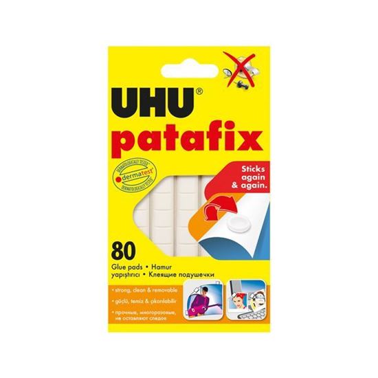 Obrázok Lepiaca guma biela UHU PATAFIX U39125 80 ks