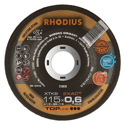 Obrázok pre výrobcu RHODIUS rezný kotúč EXACT XTK6 0,6mm