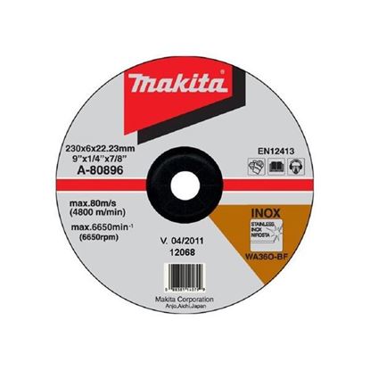 Obrázok pre výrobcu MAKITA A-80896 brúsny kotúč 230 x 6 x 22,23 mm INOX