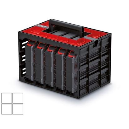 Obrázok pre výrobcu PROSPER Skrinka s 5 organizérmi (krabičky) TAGER CASE 415x290x290 KTC30256B-S411