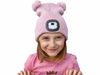 Obrázok EXTOL čiapka so svetlom ružová detská, s brmbolcami 43458