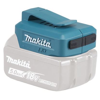 Obrázok pre výrobcu MAKITA ADP05 USB adaptér na nabíjanie telefónov 14,4V / 18V