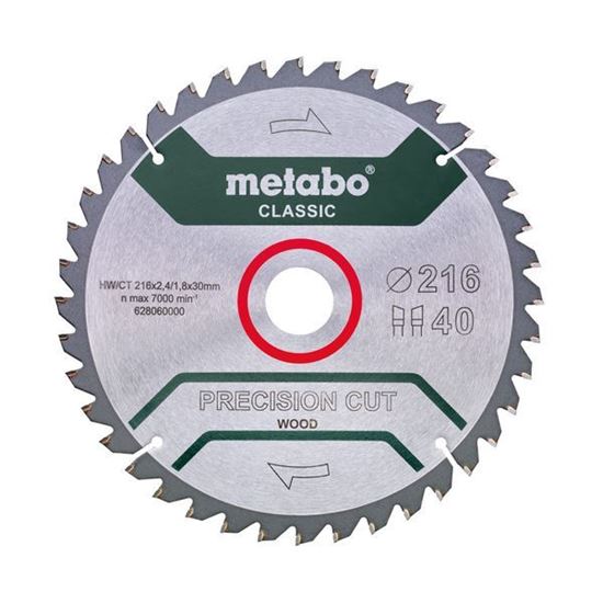 Obrázok METABO Pílový kotúč 254 x 30 mm 40WZ PRECISION CUT WOOD - CLASSIC 628326000