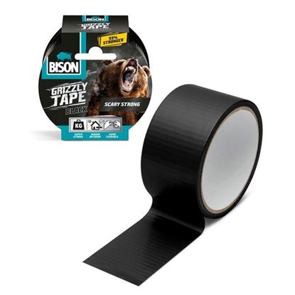 Obrázok pre výrobcu BISON Grizzly super silná posilnená lepiaca páska - čierna - 10 m B14096