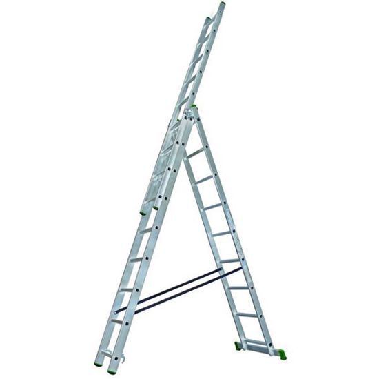 Obrázok PROTECO Rebrík 3-dielny univerzálny 3x11 10.66-3-11-KR