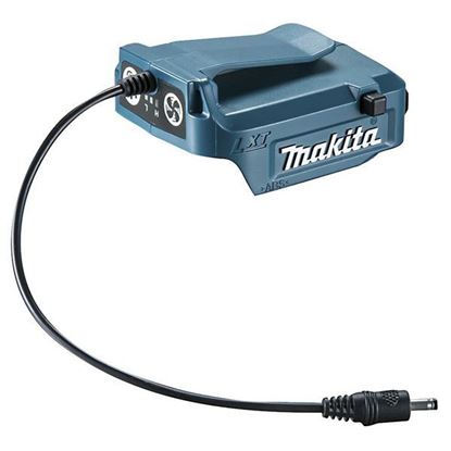 Obrázok pre výrobcu MAKITA GM00001607 Adaptér pre Li-Ion 14,4V / 18V LXT séria, s USB portom a vypinačom