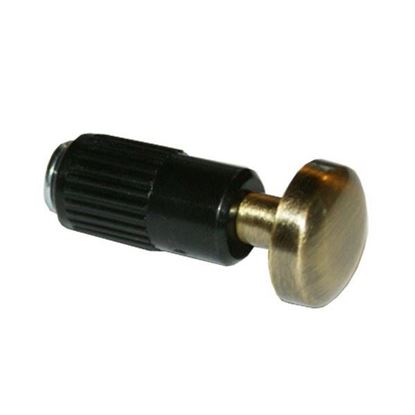 Obrázok pre výrobcu Jednoduchá koncovka na rélingovú tyč 16 mm bronz/zlatá