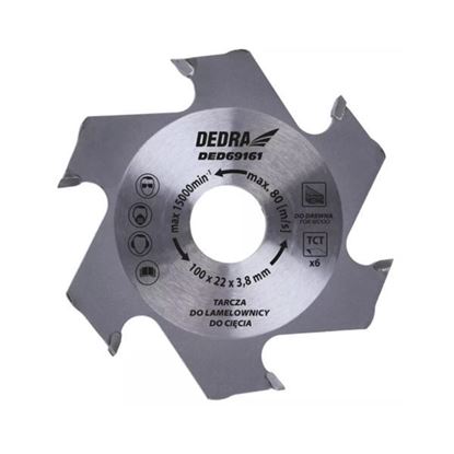 Obrázok pre výrobcu DEDRA Lamelovací kotúč 100x22mm 6z DED69161
