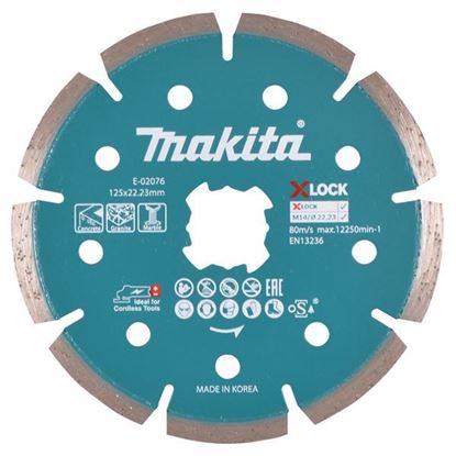 Obrázok pre výrobcu MAKITA E-02076 Diamantový rezný kotúč 125m X-LOCK