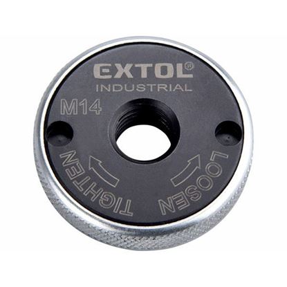 Obrázok pre výrobcu Extol Industrial 8798050 Matica upínacia pre uhlovú brúsku beznástrojová, M14, 107 g