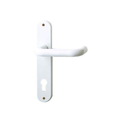 Obrázok pre výrobcu HOLAR Dverová kľučka so štítmi kl+kl. 90mm na FAB biela DOPREDAJ