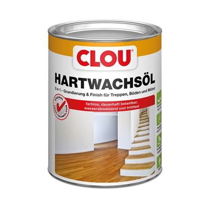 Obrázok pre výrobcu CLOU Hartwachs/Öl - Tvrdý voskový olej na drevo, bezfarebný 0,75L 242112