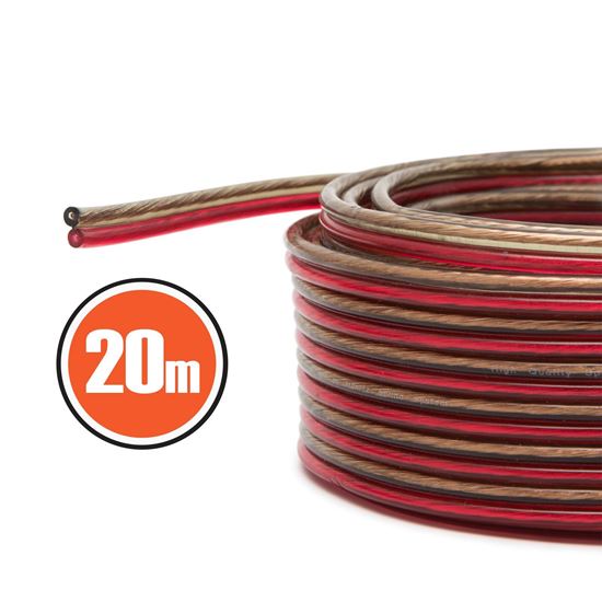 Obrázok Reproduktorový kábel, dvojlinka 2x1,0mm2  bal. 20m NX20024X20