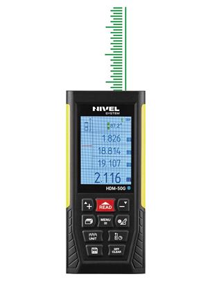 Obrázok pre výrobcu NIVEL-S HDM-50G Laserový diaľkomer s Bluetooth na 50m