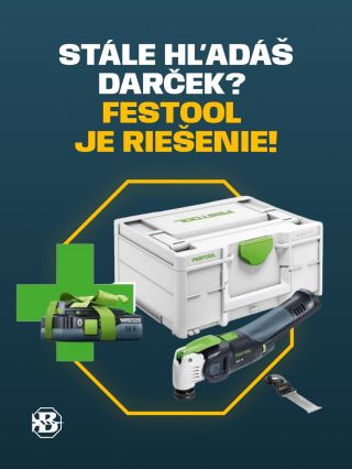 Stále hľadáš dokonalý darček na poslednú chvíľu? 🛠️🎄 Náš Festool výpredaj je presne to, čo potrebuješ! Kvalitné stroje a...