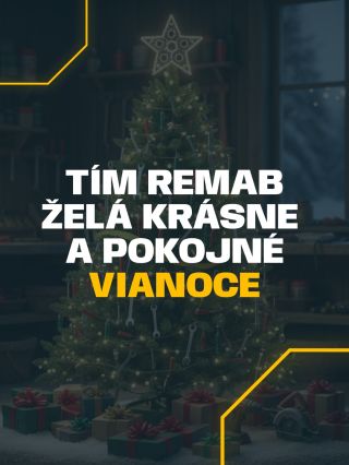Krásne a pokojné Vianoce praje celý tím Remab! 🎁✨ Ďakujeme, že ste s nami v tomto roku – za vašu dôveru, podporu a...